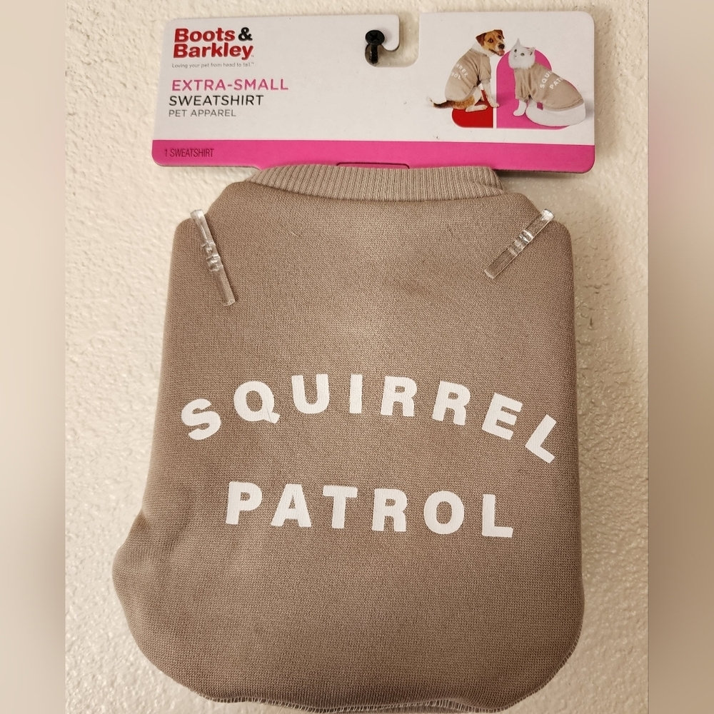 Boots & Barkley "Squirrel Patrol" Lightweight Sweatshirt ~Sizes XS/Medium